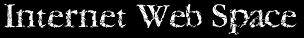 Internet Web Space